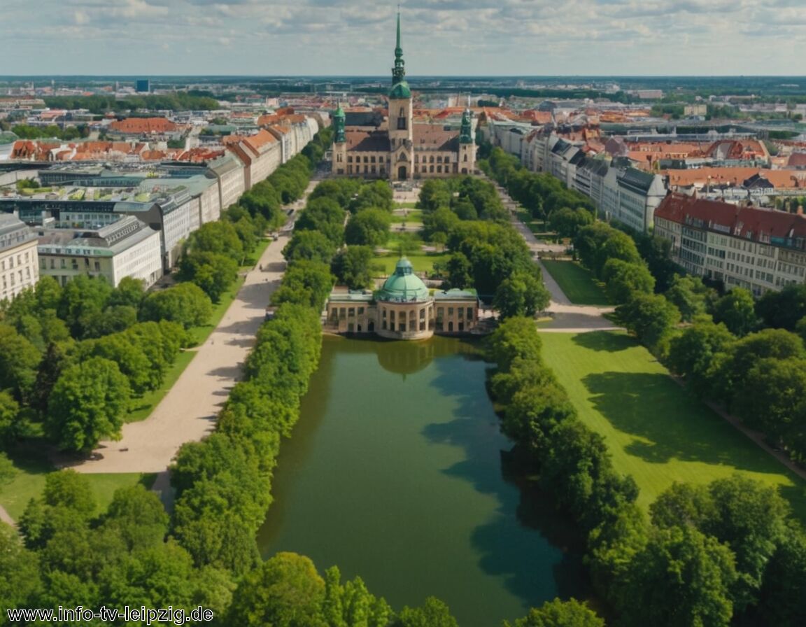 grüne Parks und Wasserflächen in der Stadt   - Was macht Leipzig so besonders